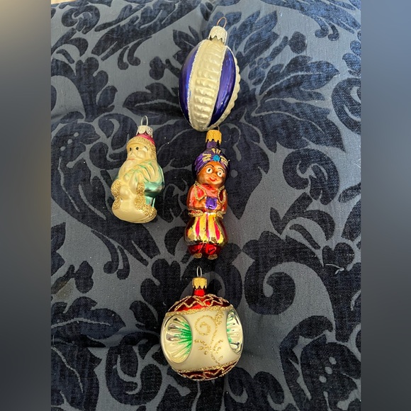 Other - Colorful Vintage Christmas Ornaments Set of 4